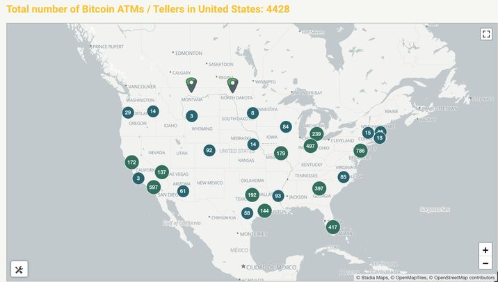 Total crypto ATM US